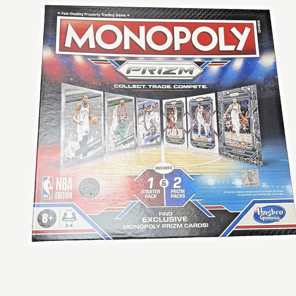 Gaming Panini Monopoly Prizm NBA Edition w/ Prizm Cards 8+ 2-4 Players